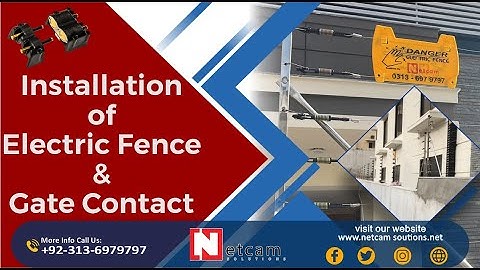 Electric Fence & Gate Contact Installed By #netcamsolutions #nemtek #electricfencing#Bahira