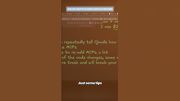 Add Any MCP to Claude Code in 60 Seconds #claudeai #mcp #coding