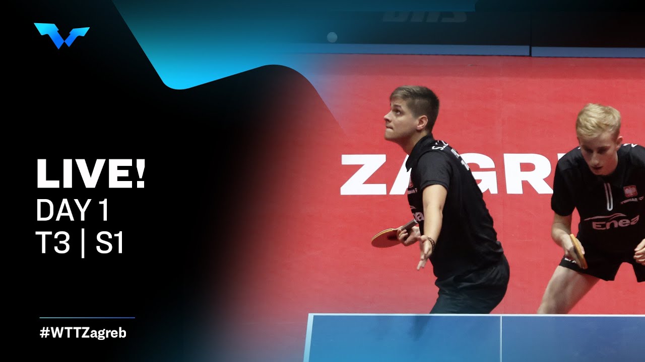 LIVE WTT Contender Zagreb Day 1 T3 S1 YouTube