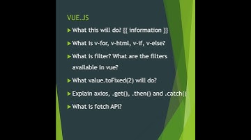 FIS Vue.js Interview Questions - Reupload