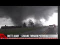 Live storm chaser brett adairstrong tornado potential