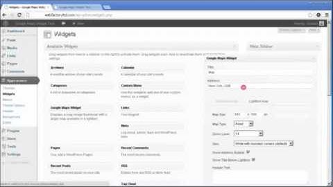 Google Maps Widget for WordPress free plugin)