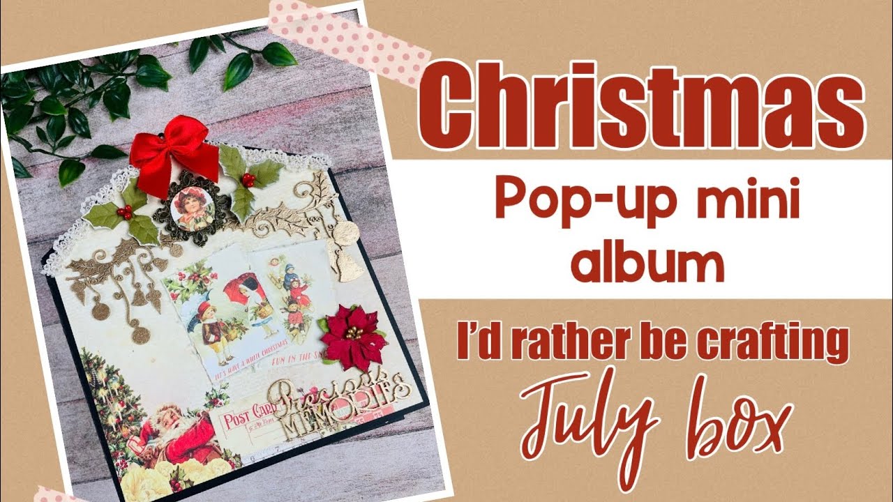 Christmas Folio Tutorial Scrapbooking Christmas Scrapbook Mini Album 