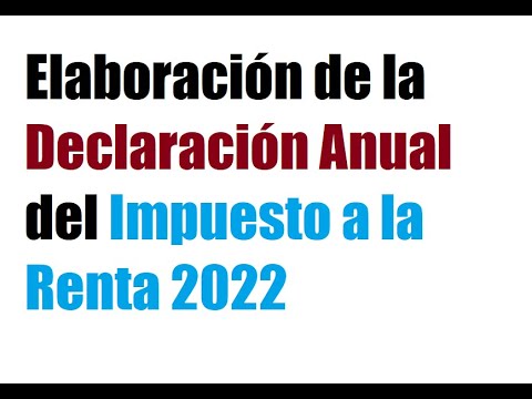 Taller Virtual Elaboración de la Declaración Anual del Impuesto a la ...