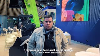 Customer First M. Perez Liugong Booth Visitor From France