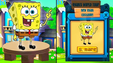 Tag with Ryan - SpongeBob SquarePants New Character Unlocked Update - All Characters All Vehicles
