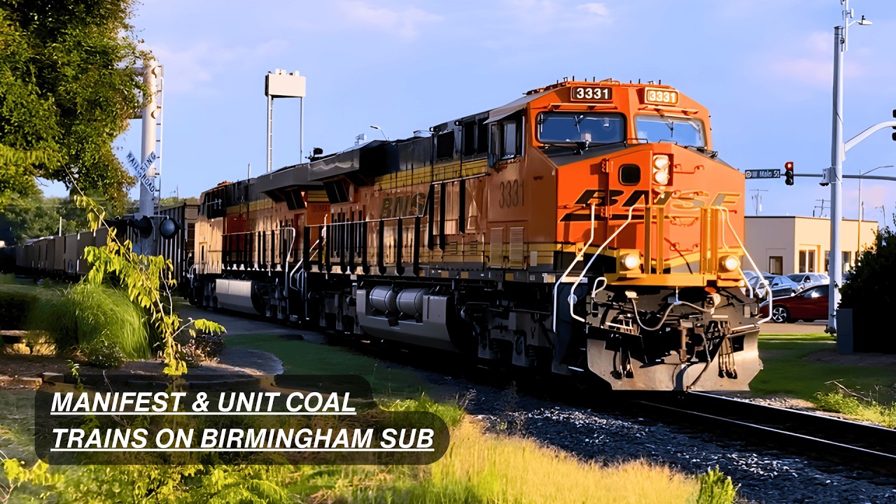 Track Work at Sherman Keeps the Trains Slow on the BNSF Birmingham Subdivision - 10/1/25