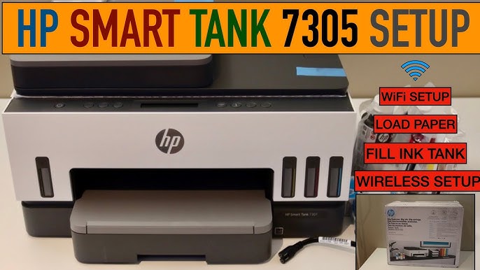 WiFi - Tank Direct YouTube 7305 Setup. HP Smart