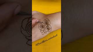 The most beautiful roses petals mehndi design for beginners #mehndi#hennadesing#ytshorts#viral