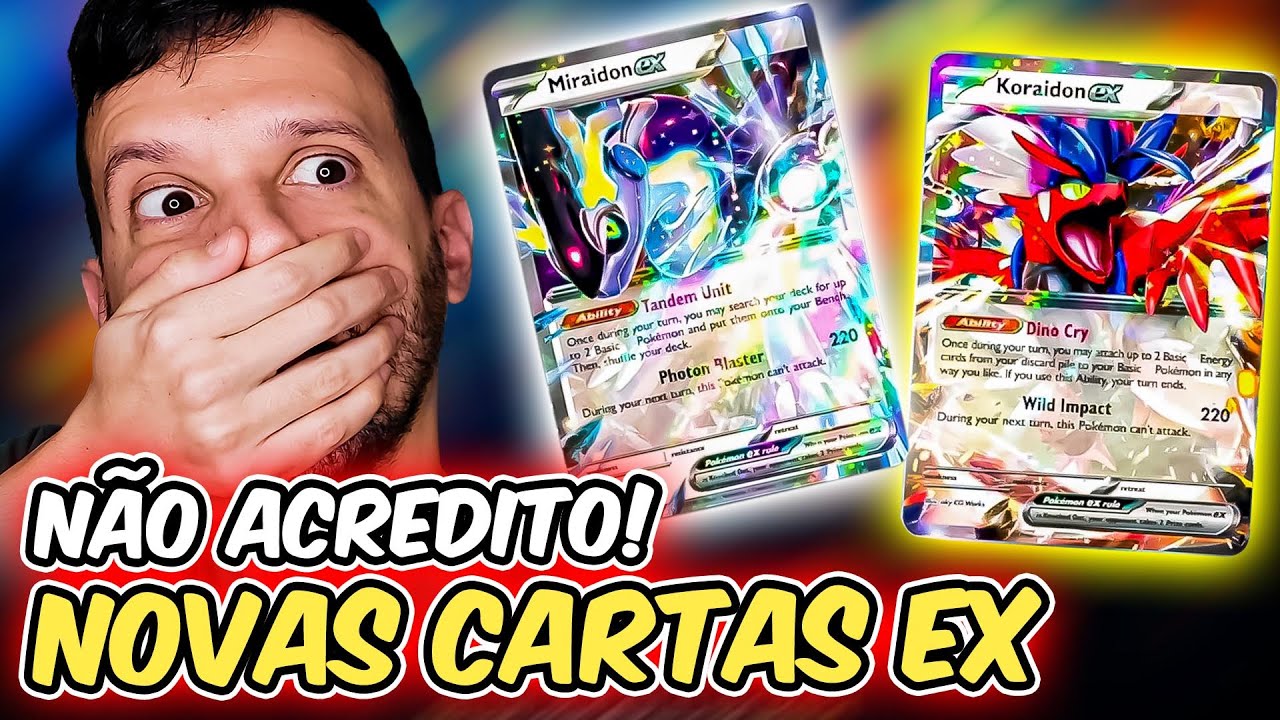 AS NOVAS CARTAS POKEMON EX! A ERA EX ESTA VOLTANDO SCARLET e VIOLET | CAPITÃO HUNTER TCG