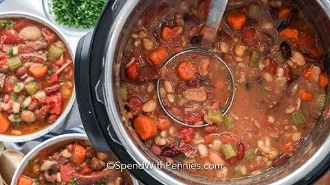 Instant Pot Ham & Bean Soup