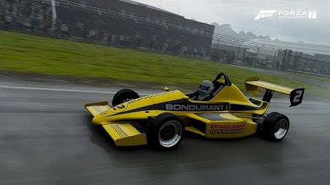 2015 Mazda Formula Mazda around the TopGear test track with wet lap Forza Motorsport 7