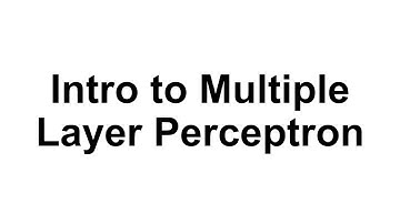 (Docceptor 머신러닝 9-2) Intro to Multiple Layer Perceptron