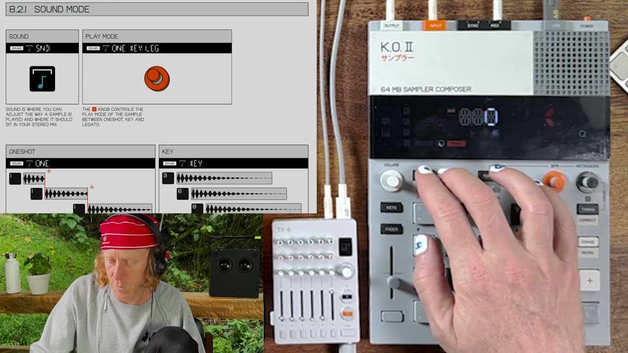 TEENAGE ENGINEERING KO II EP-133 GUIDE WALKTHRU W/ NICK HOOK- MODES // SOUNDS (SECTION 8.1 + 8.2)
