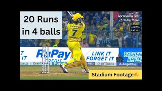 Dhoni’s 3 sixes in 3 balls | Dhoni Entry In Ground |#cskvsmi #dhoni #dhonientry #msdhoni #wankhede