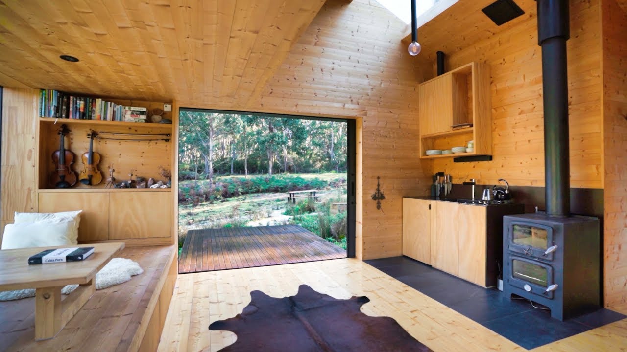 Inside A Minimalist Tiny Home Surrounded By Wildlife - Youtube