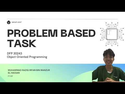 PROBLEM BASED TASK (OOP)