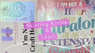 Roseknit39  Episode 75: Painting KitUp & Chat! #diamondpainting #diamondartclub #kitup #chat
