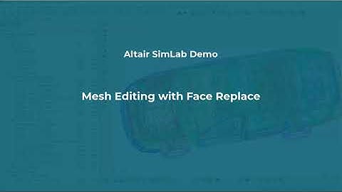 SimLab Demo - Mesh Editing with Face Replace