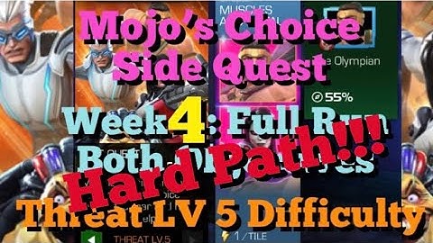 MCOC - Mojo’s Choice - Side Quest - Week 4 - Hard Path - Lots of SLOW champs!!