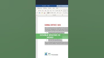 Double Spacing in Word #microsoft #kacelitutorials #microsoftoffice