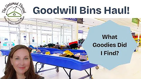GOODWILL OUTLET HAUL! Bread & Butter and a little designer. See what treasures I found to sell.