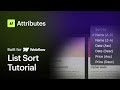 Sort CMS Collection lists in Webflow without code using Attributes v2