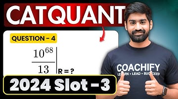 🔥 CAT 2024 Quants Slot 3 Question 4 Solved | Crack CAT