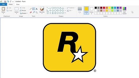 How to draw the Rockstar Games logo using MS Paint | How to draw on your computer