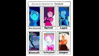 Six Characters To Fandub (Steven Universe Edition)