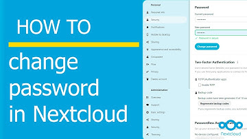 How to change your password in Nextcloud