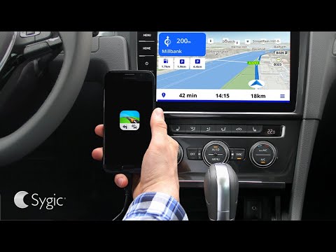 Usar Sygic en Android Auto de una radio china - YouTube