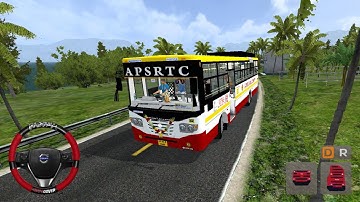 Offroad Map In Bus Simulator Indonesia Gameplay - APSRTC Sapthagiri Express bus Mod For Bussid Games