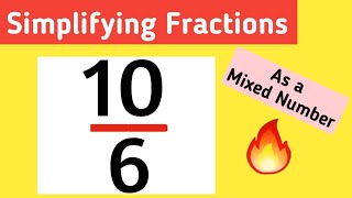 How To Simplify The Fraction 106 As A Mixed Fraction