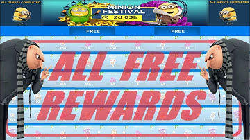 Mime minion rush Minion Festival All FREE REWARDS UNLOCK gameplay walkthrough ios / android