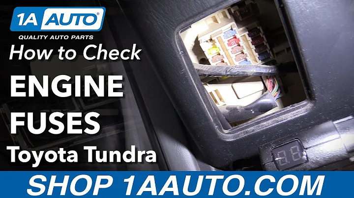How to Check Fuses 00-06 Toyota Tundra