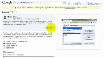 How to use RoboForm with Google Chrome / Chromium