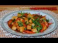 Тофу в кисло - сладком соусе(糖醋豆腐, Táng cù dòufu). Китайская кухня.