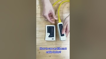 How to correctly use Ethernet cable tester? Step-by-step Tutorial #shorts