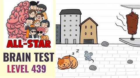 Brain Test All Star Level 439 | Wake up the lazy cat | Walkthrough