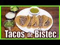 Como hacer TACOS de BISTEC estilo Taquería I Gastronomía Regional