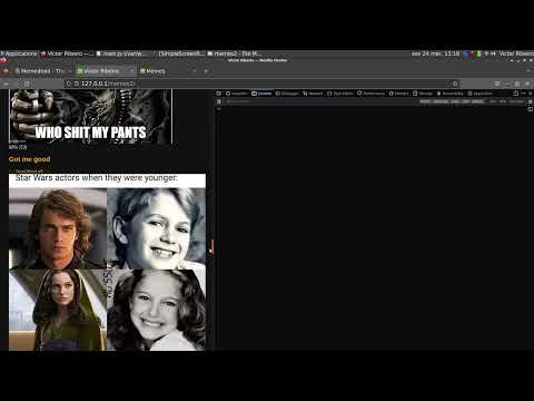 Parsing memes from Memedroid with JavaScript and PHP