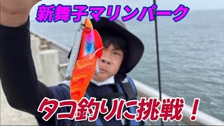 【新舞子マリンパーク】タコ釣りに挑戦！初めてタコエギを使います‼︎