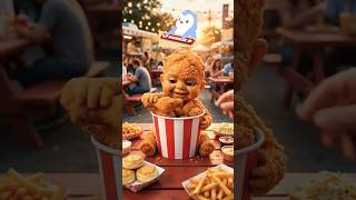 🍗This Fried Chicken Baby Is Cursed 💀🍗🤣 #shorts