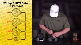 Subwoofer Wiring: Three SVC subs in Parallel