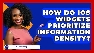 How Do iOS Widgets Prioritize Information Density? - Be App Savvy