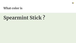 Spearmint Stick color #e8f0e2 hex color - Grey color - Warm color e8f0e2