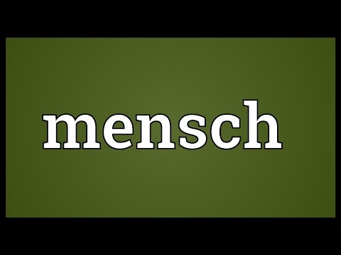 Mensch Meaning
