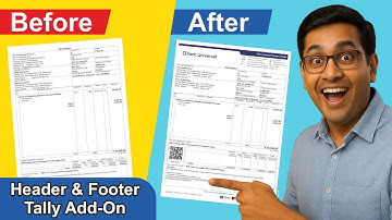 Tally Header Footer Add-On (TDL) | Customize Invoice Format in TallyPrime