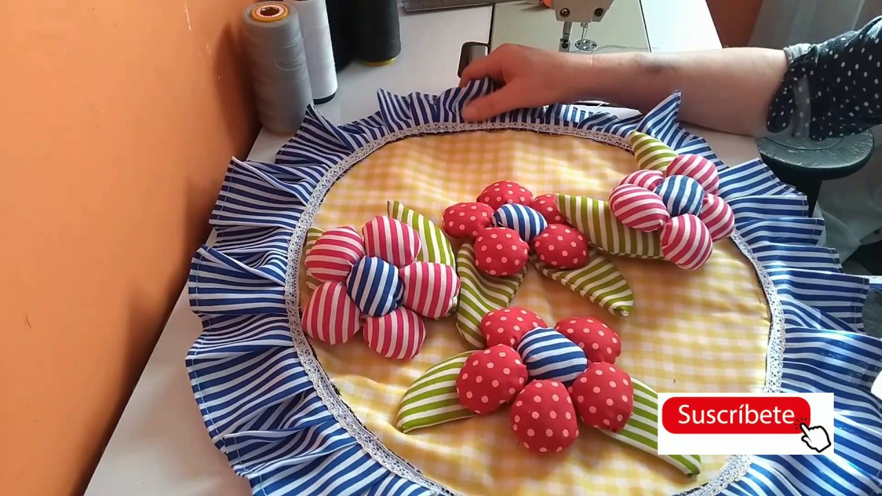 cómo hacer flores de tela paso a pasó